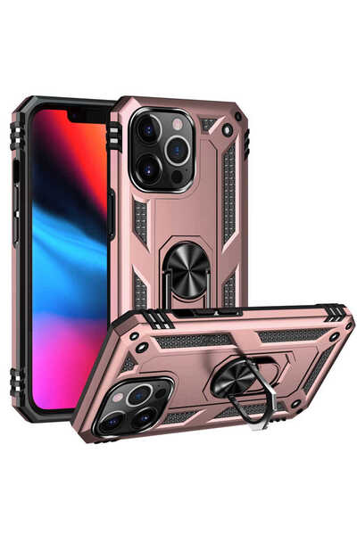 Cep Plus حافظة CPPL Vega المتوافقة مع هاتف iPhone 13 Pro - ذهبي وردي