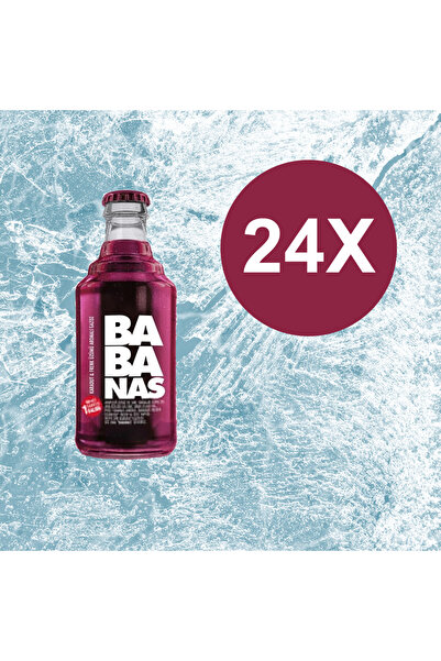 Gagoz Babanas Karadut ve Frenk Üzümü Aromalı Gazoz 250 ML x 24 Adet