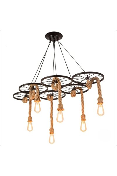 Hummer 6-light rustic chandelier