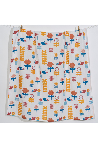 itsybitsy Amulet Lemon, Muslin Baby Blanket, 70X70 cm