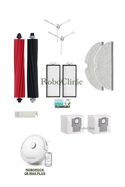 Roboclinic Sac de praf compatibil cu aspiratorul robot Roborock Q8 Max Plus, ...