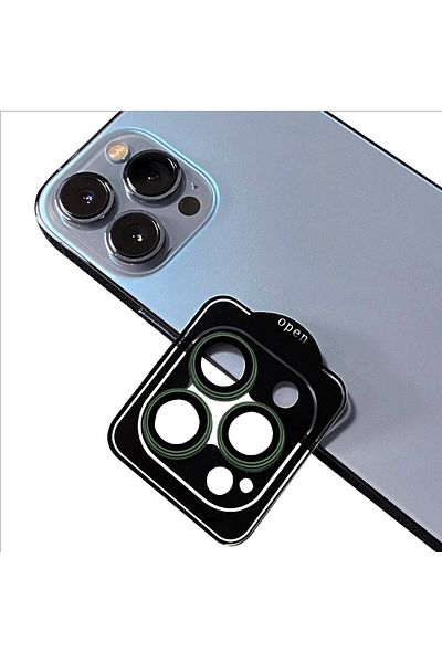 Cep Plus متوافق مع iPhone 13 Pro CPPL CL-11 Sapphire لا يترك بصمة الإصبع ومضاد للكاميرا RefCLOive CLO Protector
