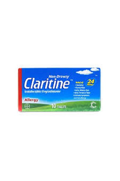 Bayer Claritine (Loratadine) 10 mg 10 tablets