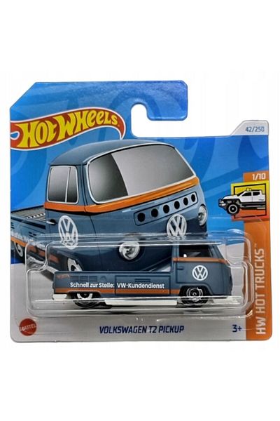 HOT WHEELS Masinuta metalica Hot Wheels, Volkswagen T2 Pickup, Colectia Hot Trucks, Editie 2024, 1:64, albastru