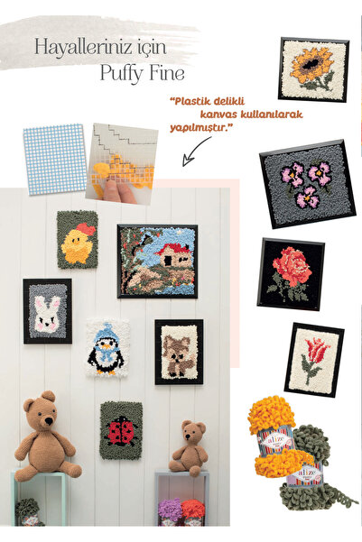 Alize Puffy Fine El Örgü Ipi 100g – Şişsiz Kolay Örülür – Renk No:87