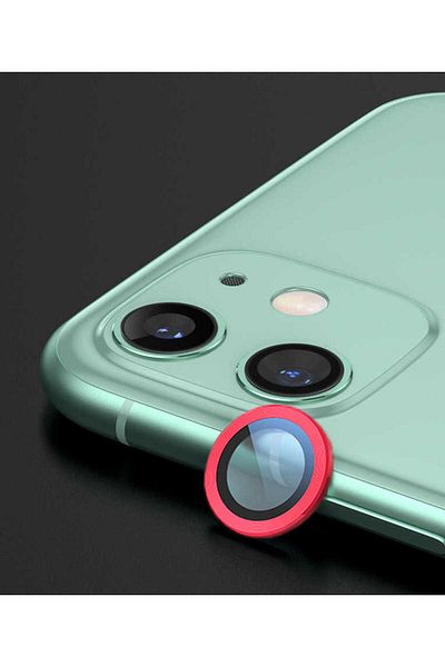 Cep Plus iPhone 12 Mini Compatible Cppl Cl-02 Camera Protector-Red