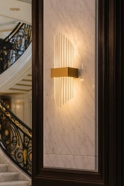 qwell Battery Lamp - Gold Color