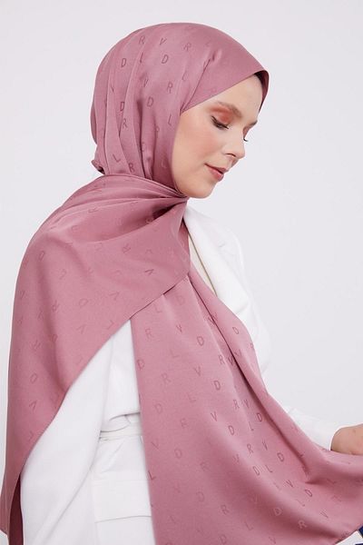 İLKYAZ LEVİDOR LVD șal jacquard imprimat Dusty Rose