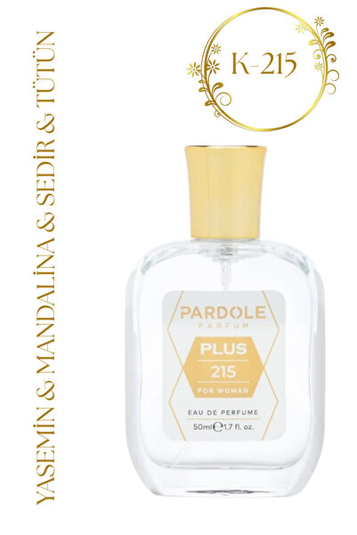 PARDOLE K-215 Odunsu Çiçeksi Favoris Kadın Parfüm - 50 ml - Yasemin, Mandalin...