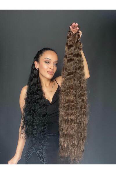 Suzan Peruk Rus Afro Dalgası Lastikli At Kuyruğu Saç Tokası