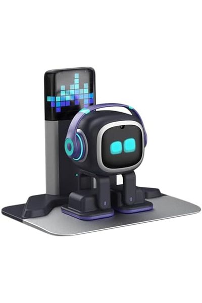Living.ai EMOPET AI Desk Robot Companion - ChatGPT Enabled with Voice Commands & Dance Feature, Interactive