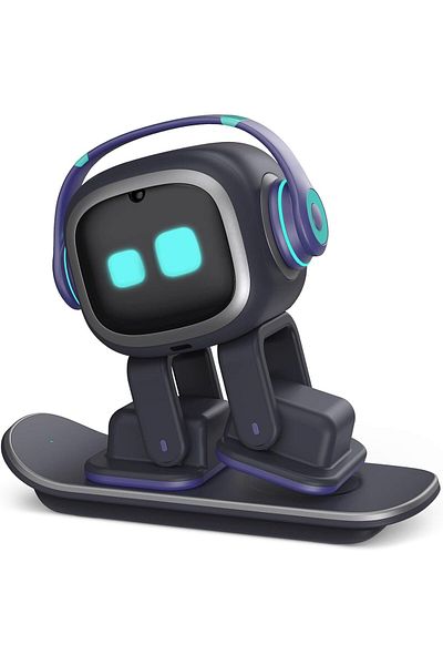 Living.ai EMOPET AI Desk Robot Companion - ChatGPT Enabled with Voice Commands & Dancing, Interactive AI Robot
