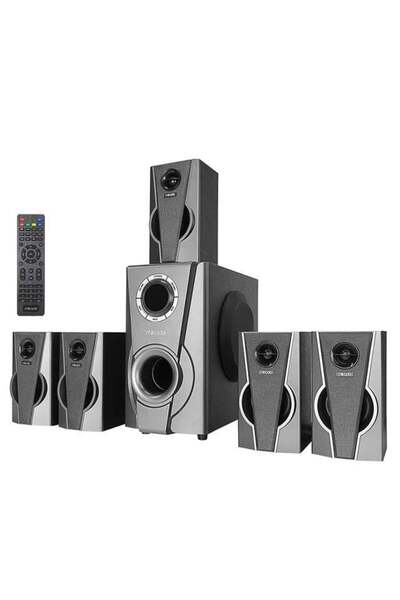 Zibox MD-672BT 5+1 Bluetooth Speaker 120W Usb+SD+FM Destekli Multimedia Ev Si...
