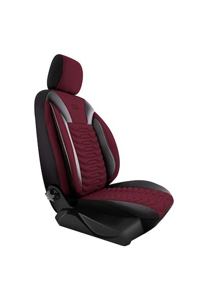Panda Set Huse Scaune Auto Paris, negru - visiniu, 11 piese