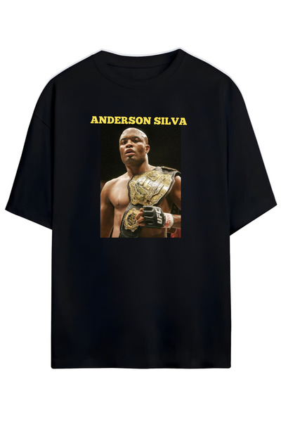 MAGORS تي شيرت أندرسون سيلفا UFC للجنسين مقاس كبير