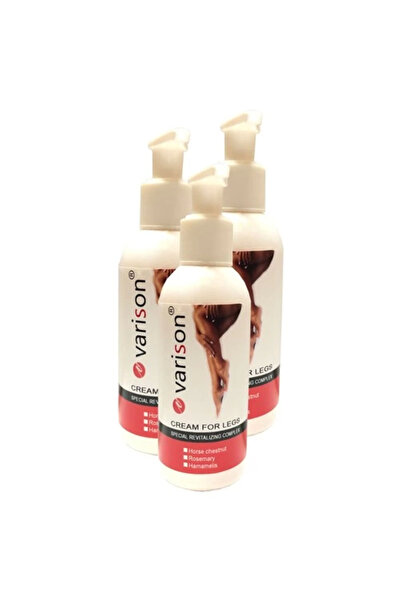 Adoil Varison Varicose Vein Defense Cream, Knee, Leg Care Cream 120 ml 3 Pieces