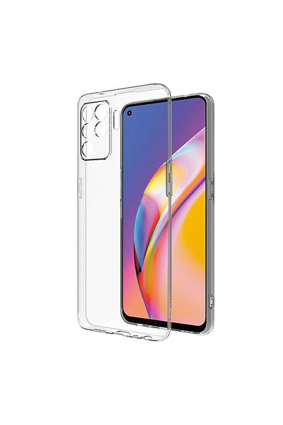 Gekko Mobile Clear Case for Oppo Reno5 Lite, Silicone, Ultra Slim, Gel, 0.3 mm, camera protection, Transparent