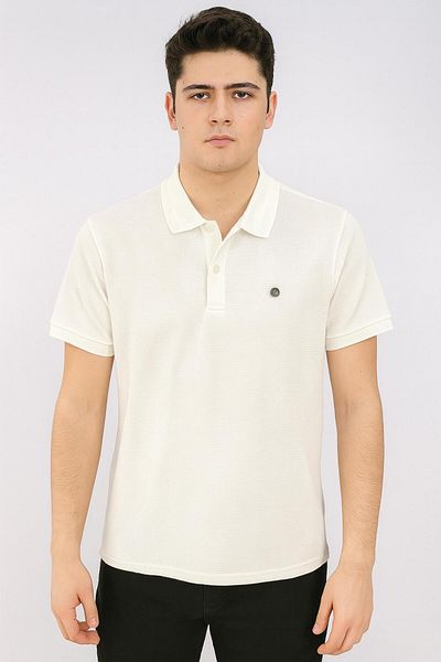 CLASSİCS MEN Gewer Slim Fit Men's Short Sleeve Polo Neck Tshirt - 7350