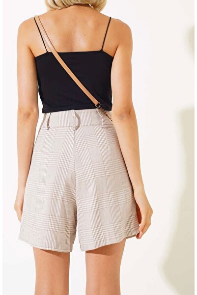 ÇİZGİN Kareli şort