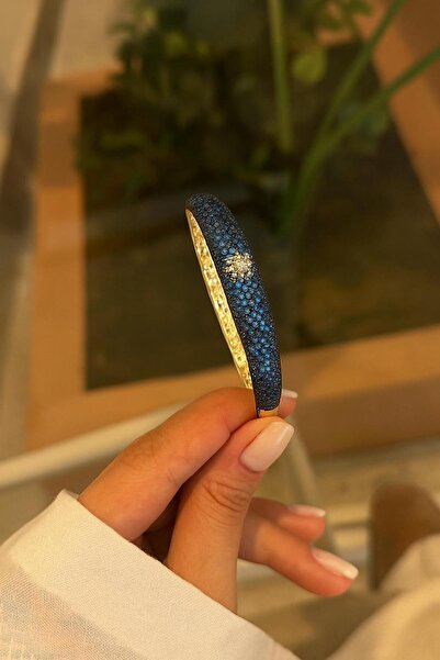 Belle Premium Handcuffs with Blue Zircon Stone