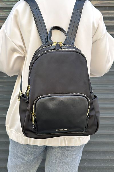 Just Polo Water Resistant Parachute Fabric Backpack (School, Paperwork, Computer, Laptop Bag)