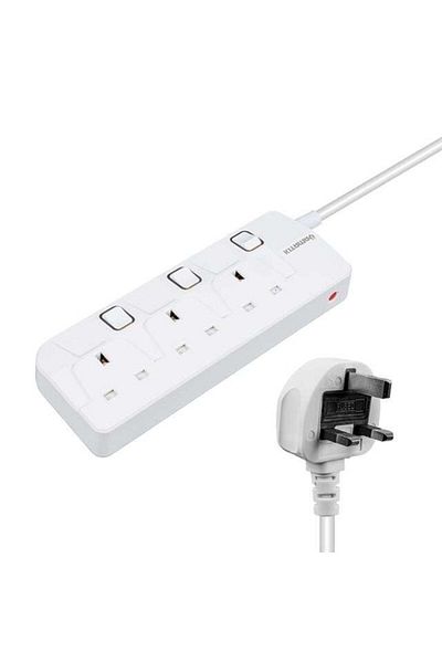 Zibox Yamatik Ve-Beta103 2 Meter a Class 3 Separate Switched British Socket Thermal Current Protected Group Socket