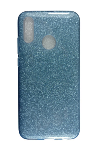 OEM Carcasă compatibilă cu Huawei P Smart 2019, silicon cu sclipici, albastră