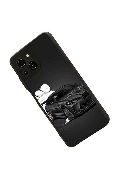 Reeder حافظة متوافقة مع S23 Pro Max باللون الأسود غير اللامع - سيليكون ناعم، واقي، غطاء ممتص للصدمات