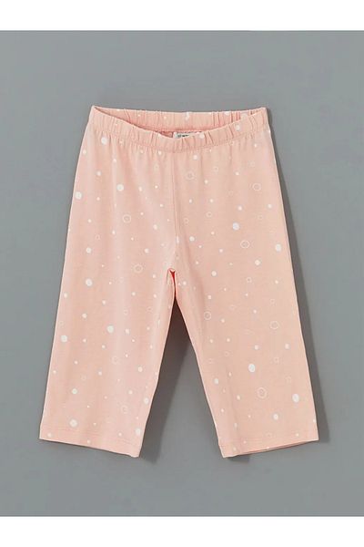 LC Waikiki Lcw Kids Pink Elastic Waist Printed Girls' Pajama Bottoms