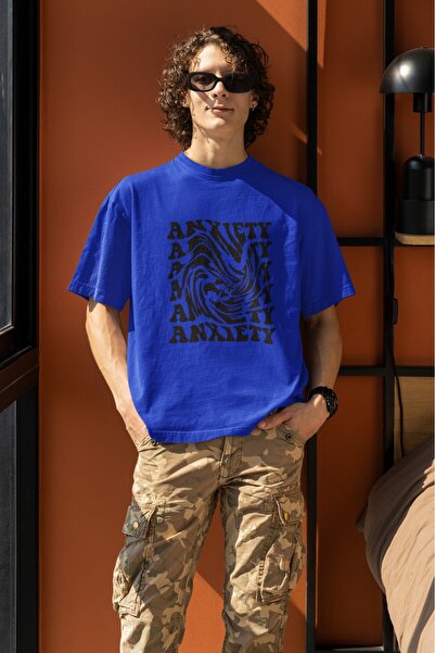 ArtYus TRIOCĂ CU MÂNĂ SCURTĂ CU Gât rotund, cu imprimeu ANXIETY TRANSFER, PEN...