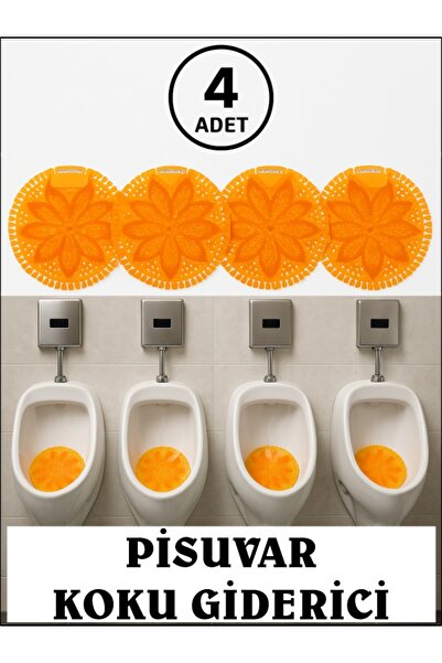COZLEY Pisuvar Koku Giderici Süzgeç Mango Kokulu 4'lü Ekonomik Paket Pisuar S...