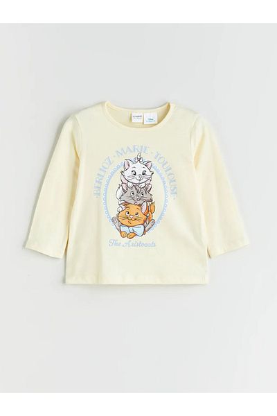LC Waikiki Lcw Kids Sari Crew Neck Aristocats Printed Girls Pajamas Set