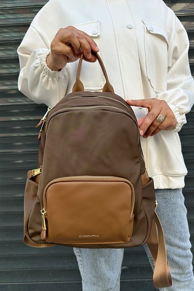 Just Polo Water Resistant Parachute Fabric Backpack (School, Paperwork, Computer, Laptop Bag)