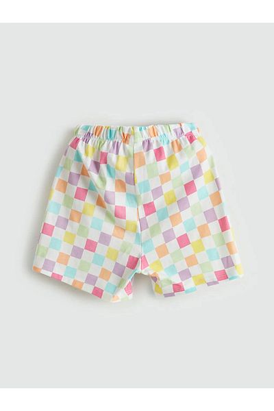 LC Waikiki Lcw Kids White Elastic Waist Printed Girls' Pajama Bottom