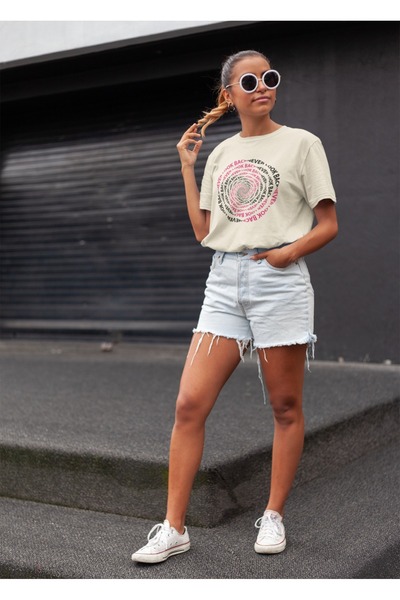 ArtYus TRIOCĂ CU MÂINĂ SCURTĂ CU GÂRĂ ROTUNDĂ IMPRIMATĂ TRANSFER, FĂRĂ ÎNCHID...