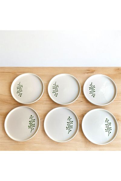Nokta Breakfast Plate 6-Seater Speckled Leaf 6-Seater M3