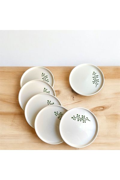 Nokta Breakfast Plate 6-Seater Speckled Leaf 6-Seater M3