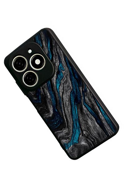 TECNO حافظة Spark 20C متوافقة مع اللون الأسود غير اللامع - سيليكون ناعم، واقي، غطاء ممتص للصدمات