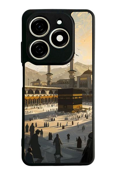 TECNO حافظة Spark 20 Matte Black المتوافقة - سيليكون ناعم، واقي، غطاء ممتص للصدمات
