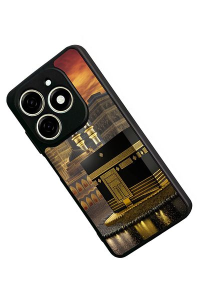 TECNO حافظة Spark 20C متوافقة مع اللون الأسود غير اللامع - سيليكون ناعم، واقي، غطاء ممتص للصدمات