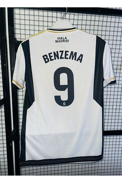 Lion Spor Φανέλα ποδοσφαίρου Benzema 2023-24 σεζόν R.M'adrid εντός έδρας