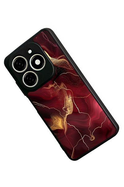 TECNO حافظة Spark 20 Matte Black المتوافقة - سيليكون ناعم، واقي، غطاء ممتص للصدمات