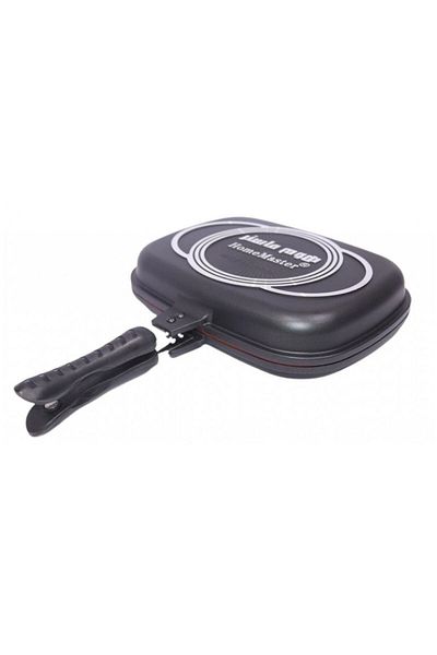 HOME MASTER Double-Sided Cast Iron Pan - Black