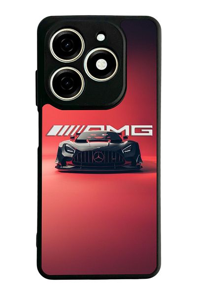 TECNO حافظة Spark 20 Matte Black المتوافقة - سيليكون ناعم، واقي، غطاء ممتص للصدمات