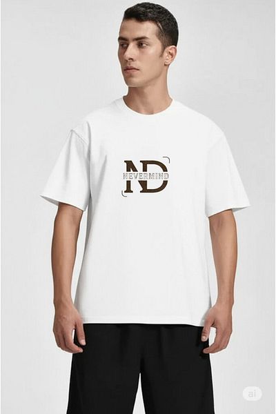 NEVERMIND Printed Oversize T-Shirt |   Men's Streetwear T-Shirt