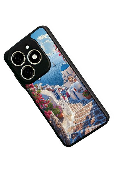 TECNO حافظة Spark 20 Matte Black المتوافقة - سيليكون ناعم، واقي، غطاء ممتص للصدمات