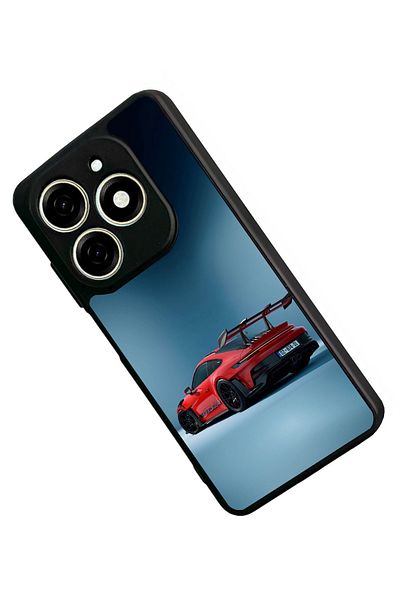 TECNO حافظة Spark 20C متوافقة مع اللون الأسود غير اللامع - سيليكون ناعم، واقي، غطاء ممتص للصدمات