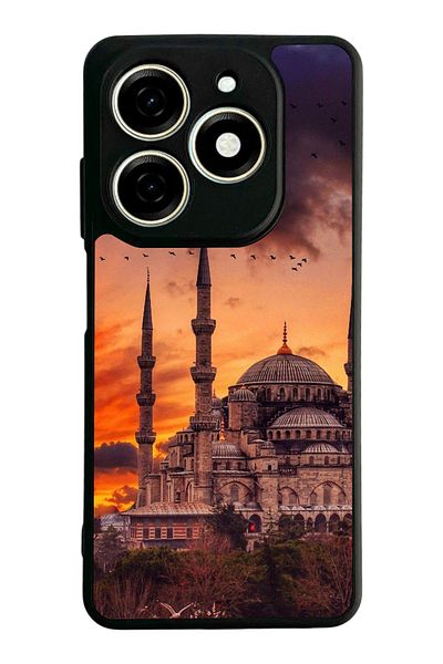 TECNO حافظة Spark 20 Matte Black المتوافقة - سيليكون ناعم، واقي، غطاء ممتص للصدمات
