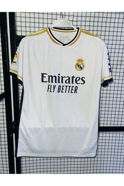 Lion Spor Φανέλα ποδοσφαίρου Benzema 2023-24 σεζόν R.M'adrid εντός έδρας