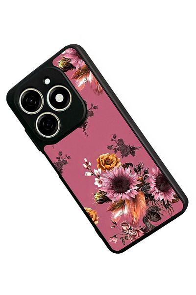 TECNO حافظة Spark 20C متوافقة مع اللون الأسود غير اللامع - سيليكون ناعم، واقي، غطاء ممتص للصدمات